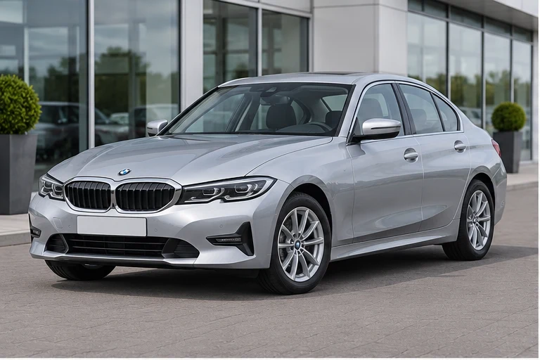 Silver 2022 BMW 320d sedan